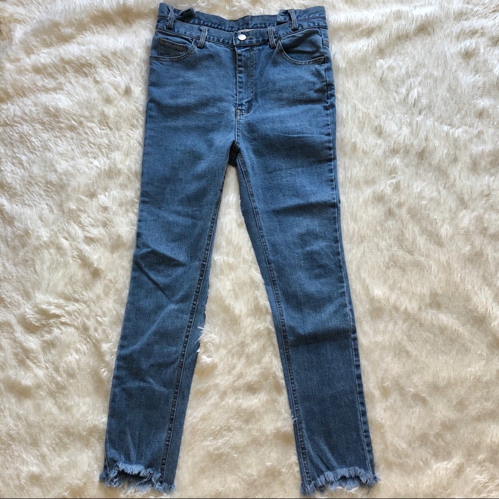 NWT High-waisted Berness Jeans with Frayed Hem